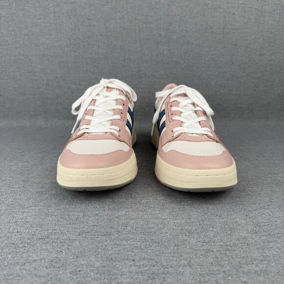 Gola Sneakers Womens 10 Rose Pink Navy Leather Lace Up CLB535 Challenge Tennis - Picture 4 of 13